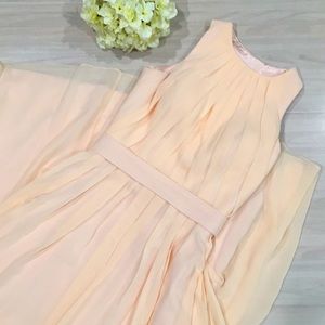 Elegant pale peach blush gown